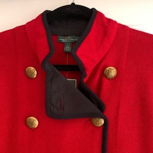 NWT Vintage Ralph Lauren Red Blouse